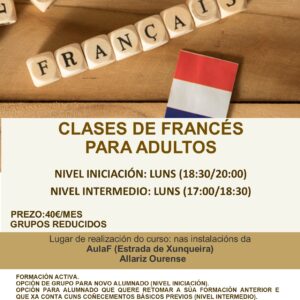 Curso de francés para adultos Aula F Fundación Ramón González Ferreiro