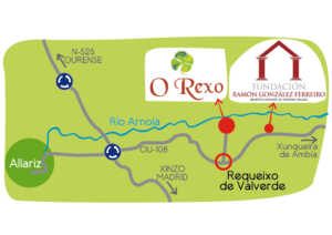 Mapa situación CEA O Rexo Fundación Ramón González Ferreiro